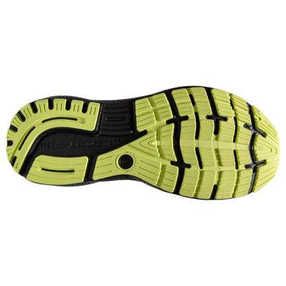 Brooks Men’s Ghost 16 Neutral Running Shoe - Primer/Grey/Lime - 9 Medium