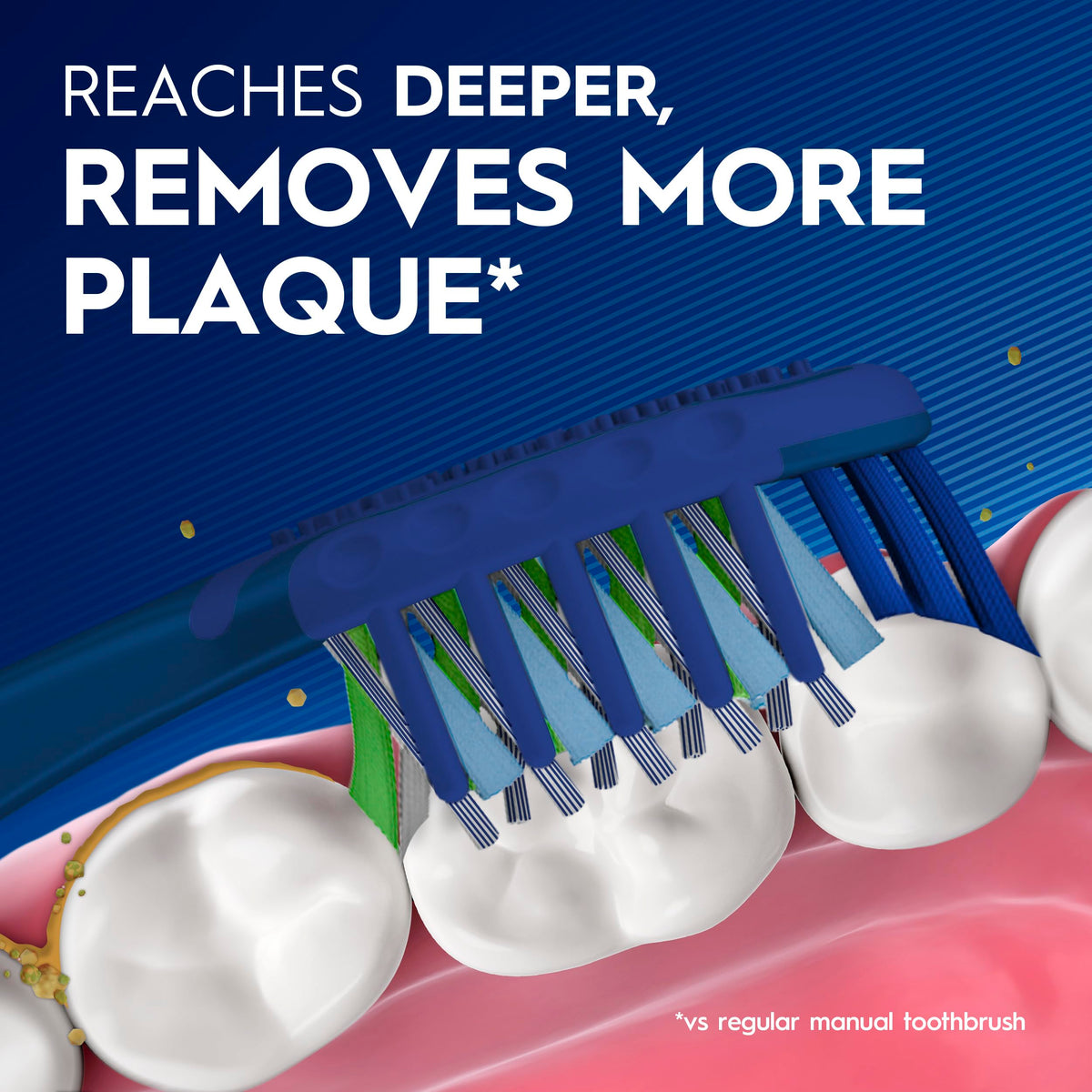 Oral-B Pro Clean Cross Action Toothbrushes, Deep Plaque Removal, 6 Count