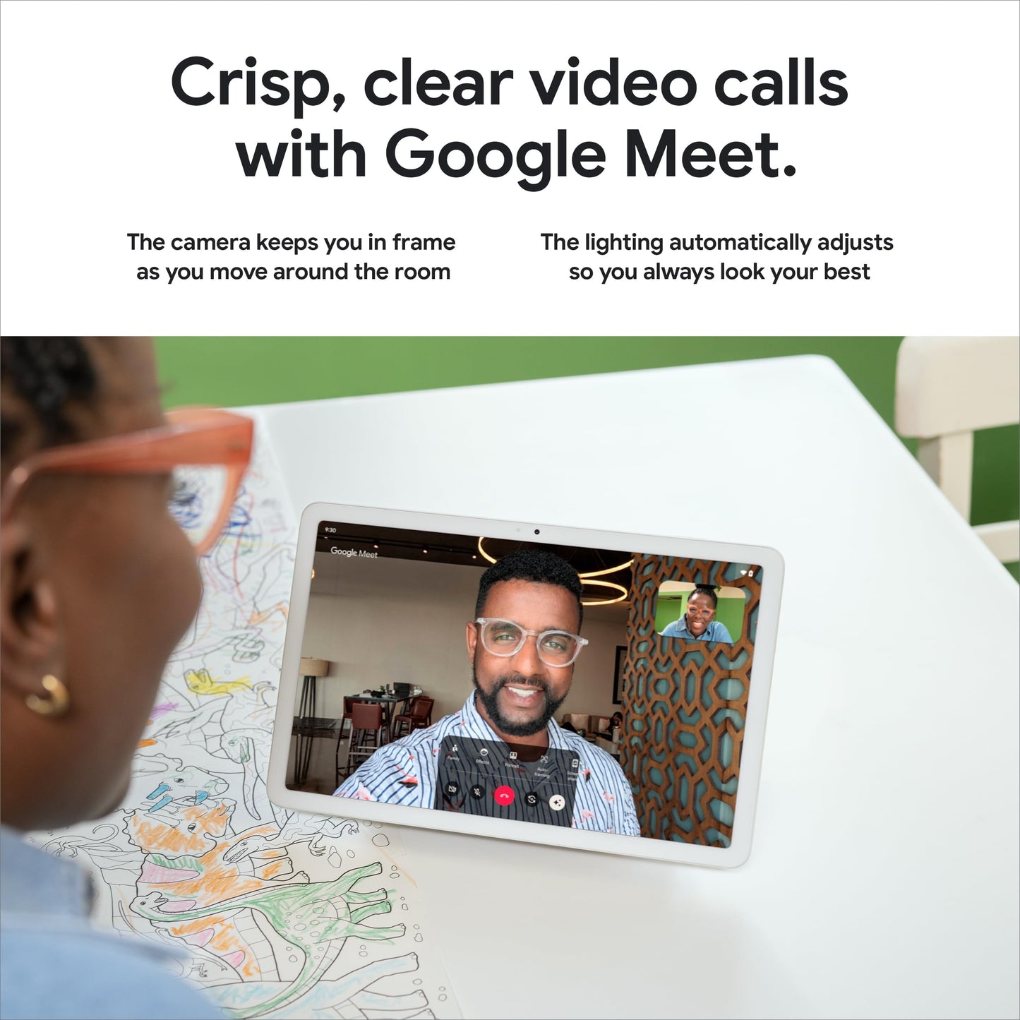 Google Pixel Tablet - Android Tablet with 11-Inch Screen and Extra-Long Battery Life - Hazel - 8 GB RAM - 128 GB