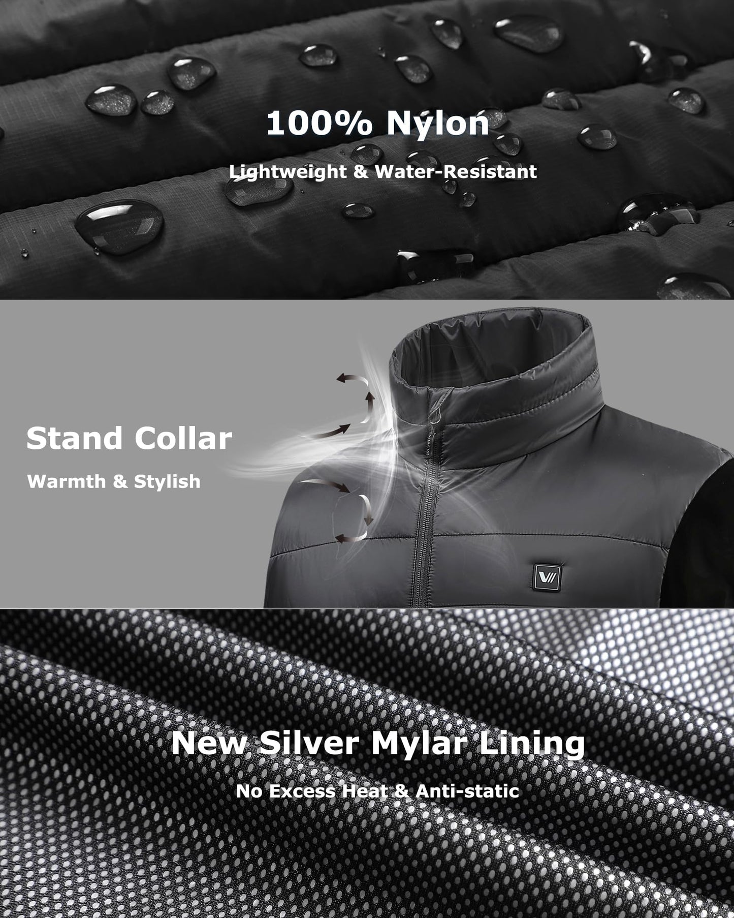 Venustas Women's Heated Vest with Battery, Lightweight Quilted Vest for Women