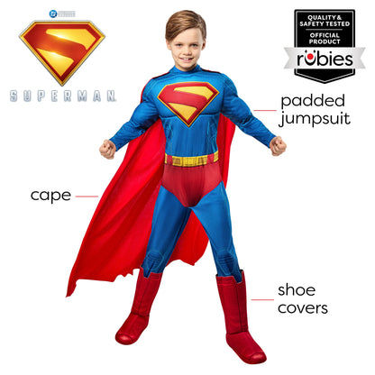 Rubies Superman 2025: Superman Costume for Kids, Boy's Medium