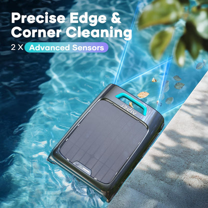 AIPER Surfer S2 Solar Pool Skimmer with APP Support, 24/7 Cleaning, Dual Charging Modes, Smart Obstacle Avoidance, Ideal for All Swimming Pool Types