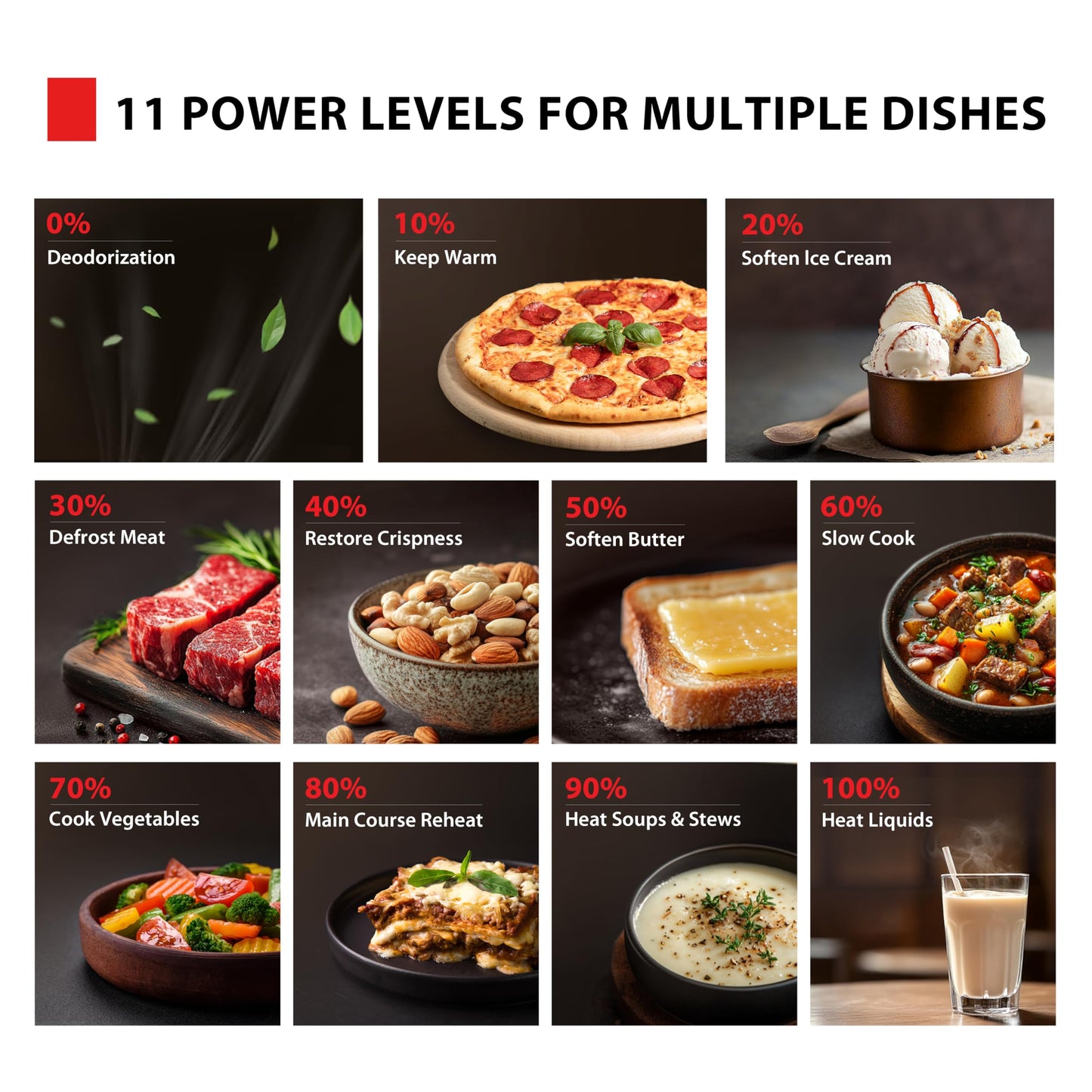 TOSHIBA ML-EM09PA(BS) Small Microwave Oven with 6 Auto Menus, Mute Function & Child Lock, LED Lighting, Perfect for Apartment, 0.9 Cu Ft, 10.6 Inch Removable Turntable, 900W, Black Stainless Steel