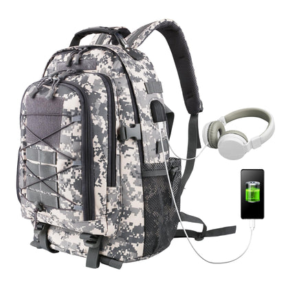 aiGear Tactical Backpack for Men, 35L Military Backpack, 3-Day Bug Out Bag for Camping Hiking Hunting with Molle System Army Daypack (35L ACU)