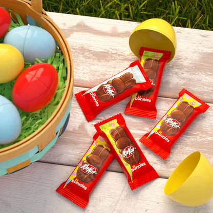 KIT KAT Milk Chocolate Wafer Snack Size Bunnies, Easter Candy Bag, 8.85 oz