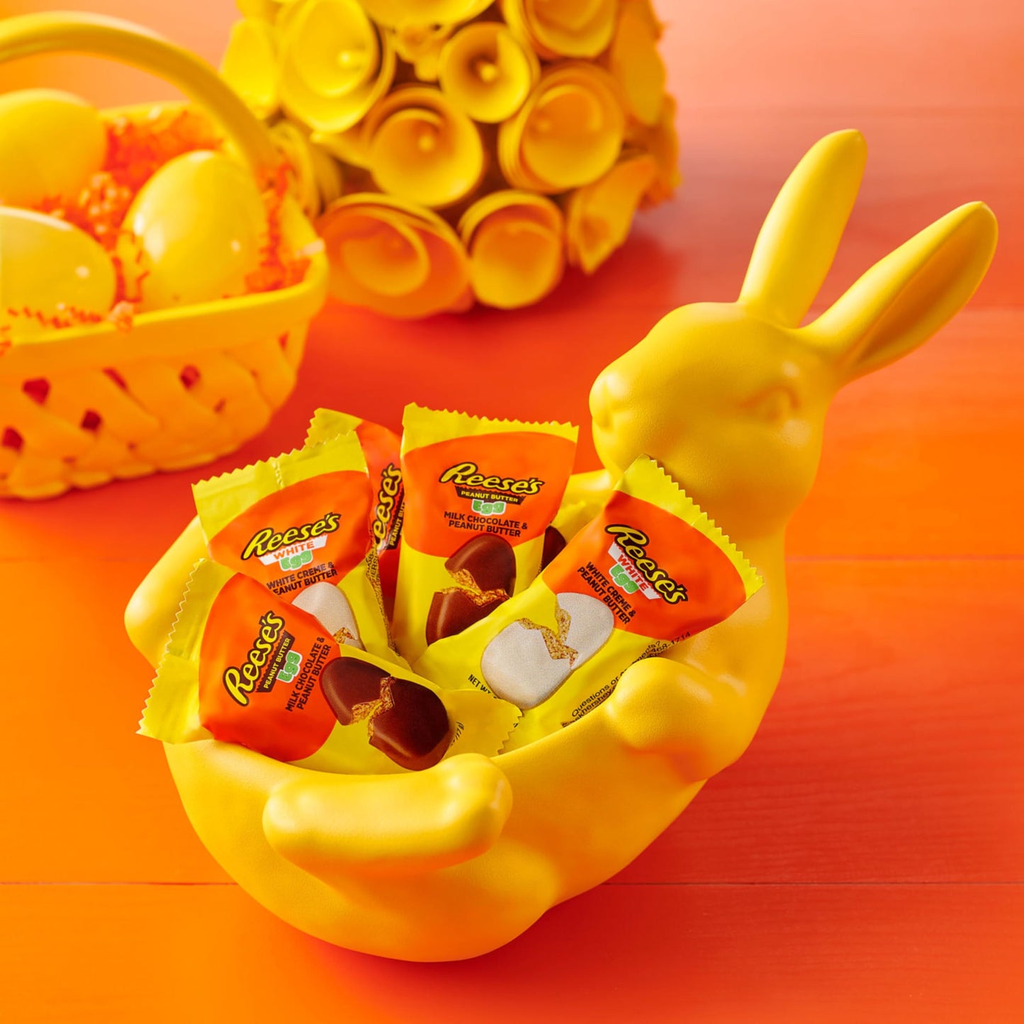 REESE'S Assorted Flavored Snack Size Peanut Butter Eggs, Candy Bag, 28.8 oz