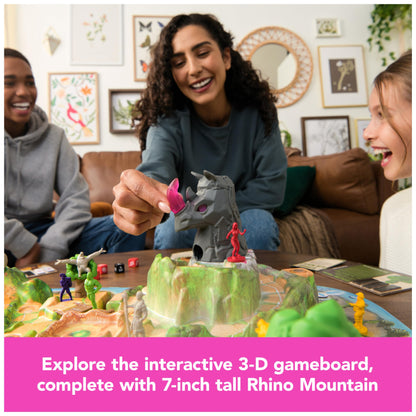 Spin Master Games, Jumanji Stampede, 3D Adventure Cooperative Board Game, for Fans of The Jumanji Movies, Face Off Against Jungle Emergencies, 2-4 Players, for Ages 8 & Up