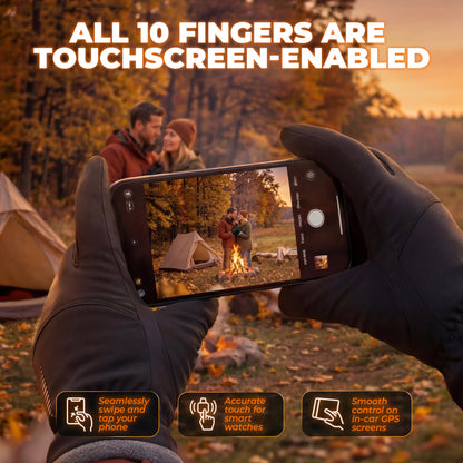 rivmount Winter Waterproof Ski Snow Warm Gloves for Women Men, Windproof Cold Weather Thermal with Touchscreen Fingers, for Running Driving Cycling Hiking Biking Outdoor Sports Daily Work