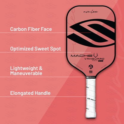 Selkirk Vanguard 2.0 Pickleball Paddle | Carbon Fiber Pickleball Paddle with a Polypropylene X5 Core | Pickleball Rackets Made in The USA | Mach 6 Midweight, Arizona Sun |