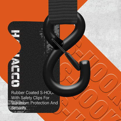 Haccoplanet Retractable Ratchet Straps 1763lb Break Strength, Heavy Duty 1” Auto Retract Tie Down Ratchet Straps Upgraded Controlled Retraction Ratchet Strap for Trailer, Motorcycle, ATV (10FT-4PK)