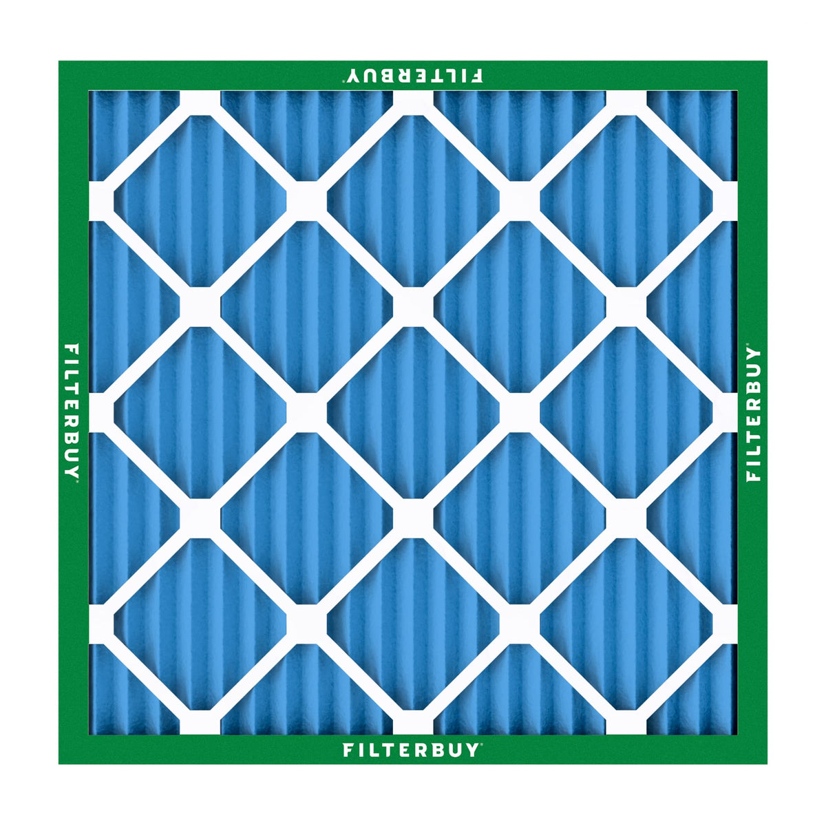 Filterbuy 20x20x1 Air Filter MERV 13 Optimal Defense (4-Pack), Pleated HVAC AC Furnace Air Filters Replacement (Actual Size: 19.50 x 19.50 x 0.75 Inches)