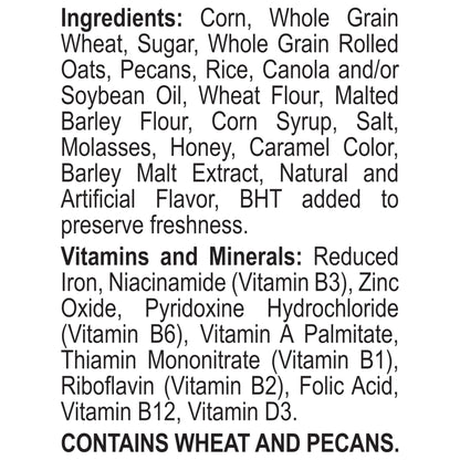 Honey Bunches of Oats Maple and Pecans Breakfast Cereal, Honey Oats Cereal with Maple Flavor and Pecans, 12 OZ Box