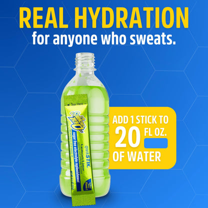 Sqwincher Zero Qwik Stik, Sugar Free, Low Calorie, Low Sodium Electrolyte Powder Hydration Drink Mix, Lemon Lime, .11 0z Packet (Pack of 50)