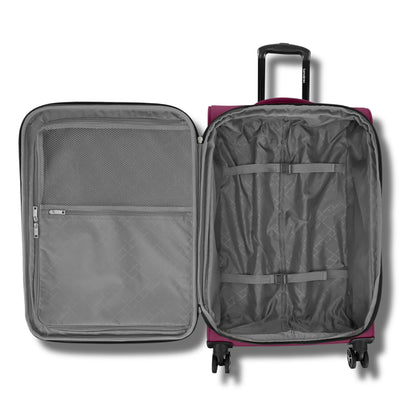 Samsonite Saire LTE Softside Expandable Luggage with Spinners | Raspberry | 3PC (CO/MED/LG)