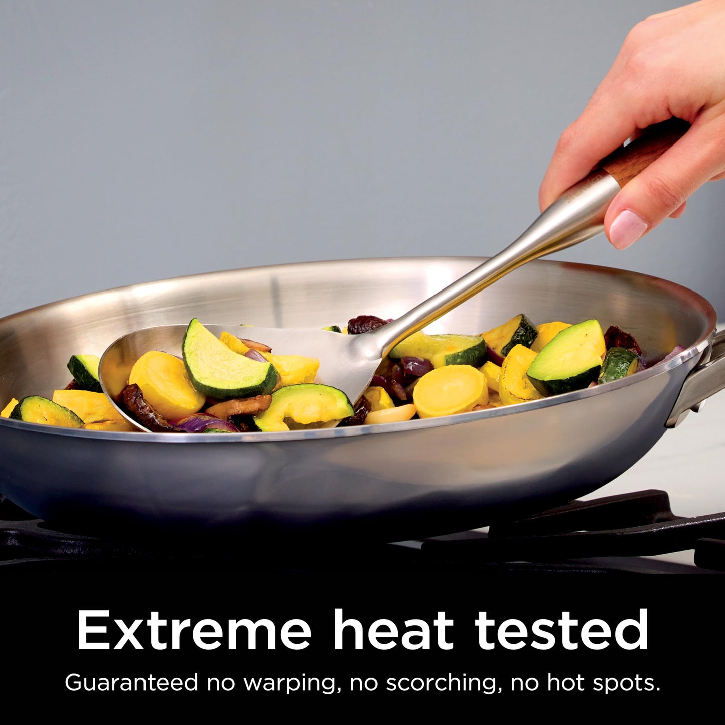 Ninja EverClad Stainless Steel Cookware 7 Piece Pots & Pans Set, Cookware Set, All Stovetops & Induction, Oven Safe to 600°F, Tri-Ply Commercial-Grade, C99007