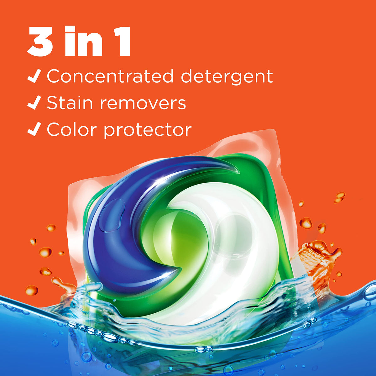 Tide PODS Liquid Laundry Detergent Soap Pacs, HE Compatible, 57 Count, Powerful 3-in-1 Clean in one Step, Original Scent