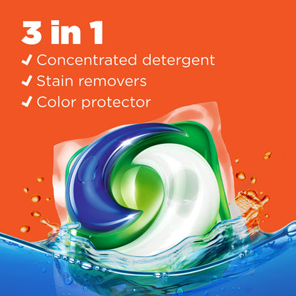 Tide PODS Liquid Laundry Detergent Soap Pacs, HE Compatible, 57 Count, Powerful 3-in-1 Clean in one Step, Original Scent