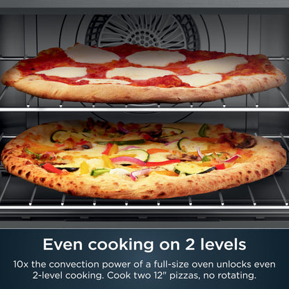 Ninja Air Fryer & Toaster Oven | Prestige Smart XL Countertop Oven | Bakes up to 20 Cookies, Fits up to a 12lb Turkey | Pizza, Toast, Bake, Air Fry & Reheat | 1800 Watts | Stainless Steel | DT501