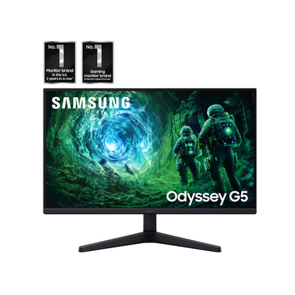 SAMSUNG 27” Odyssey G5 G53F QHD Resolution Gaming Monitor, HDR10, 200Hz Refresh Rate, IPS Panel, AMD FreeSync™ Premium, Black Equalizer, Auto Source Switch, LS27FG532ENXZA