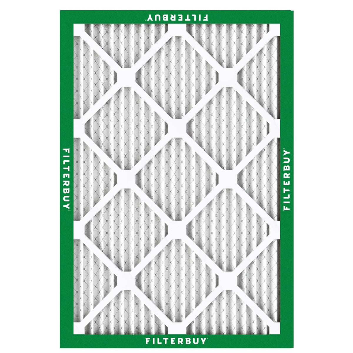 Filterbuy 16x20x1 Air Filter MERV 8 Dust Defense (4-Pack), Pleated HVAC AC Furnace Air Filters Replacement (Actual Size: 15.50 x 19.50 x 0.75 Inches)
