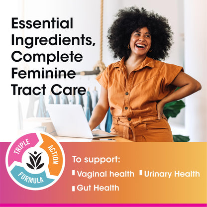 vH Essentials Probiotics for Women with Prebiotics, Cranberry & Vitamin C - 60 Capsules (30 Day Supply) - Women's Probiotics Support Gut Balance, Feminine Health & Urinary Tract Health for Women