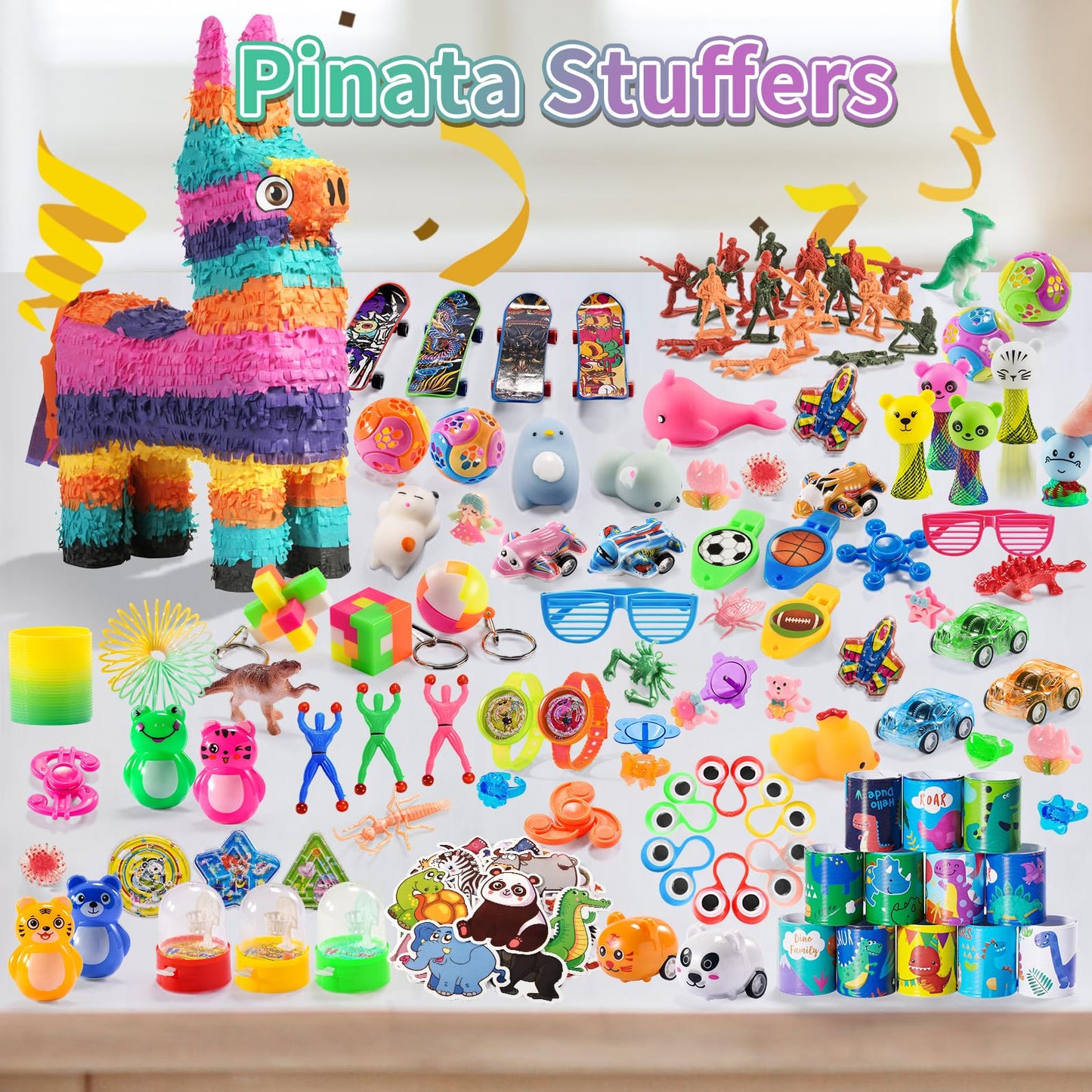 300 PCS Party Favor for Kids Goodie Bags Stuffers, Prize Box Toys for Kids Classroom Bulk, Small Fidget Toys Pinata Fillers, Treasure Chest for Students Rewards, Carnival Prizes, Birthday Gifts