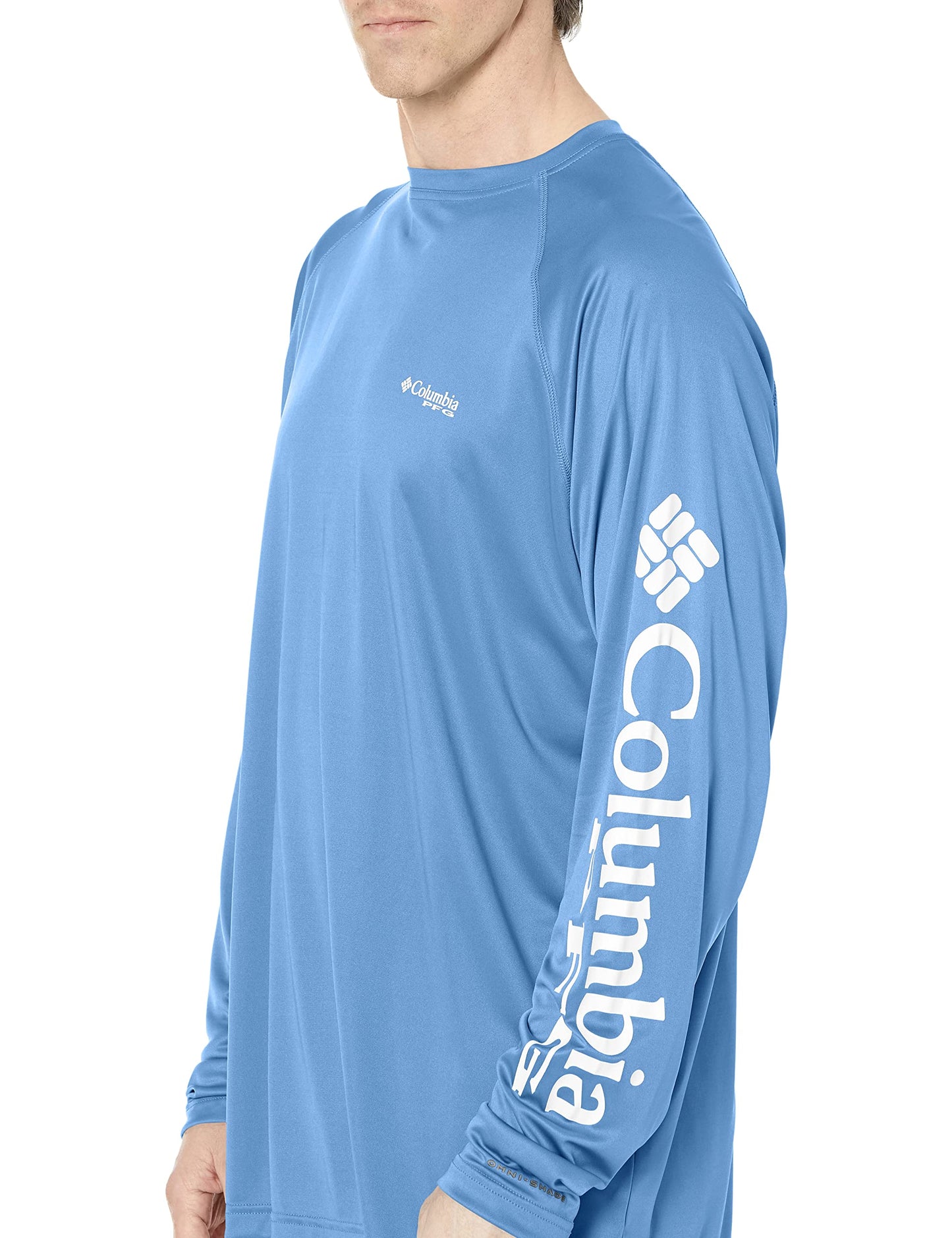 Columbia Men's Terminal Tackle Long Sleeve Fishing Shirt, White Cap/White Logo, XX-Large