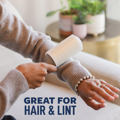 Scotch-Brite Everyday Clean Lint Roller, 3 Pack, Lint Remover for Pet Hair, Dark Clothes, Furniture, and Dusty Surfaces, Picks Up Fur & Fluff in Your Home, Car & Office, 300 Adhesive Sheets Total