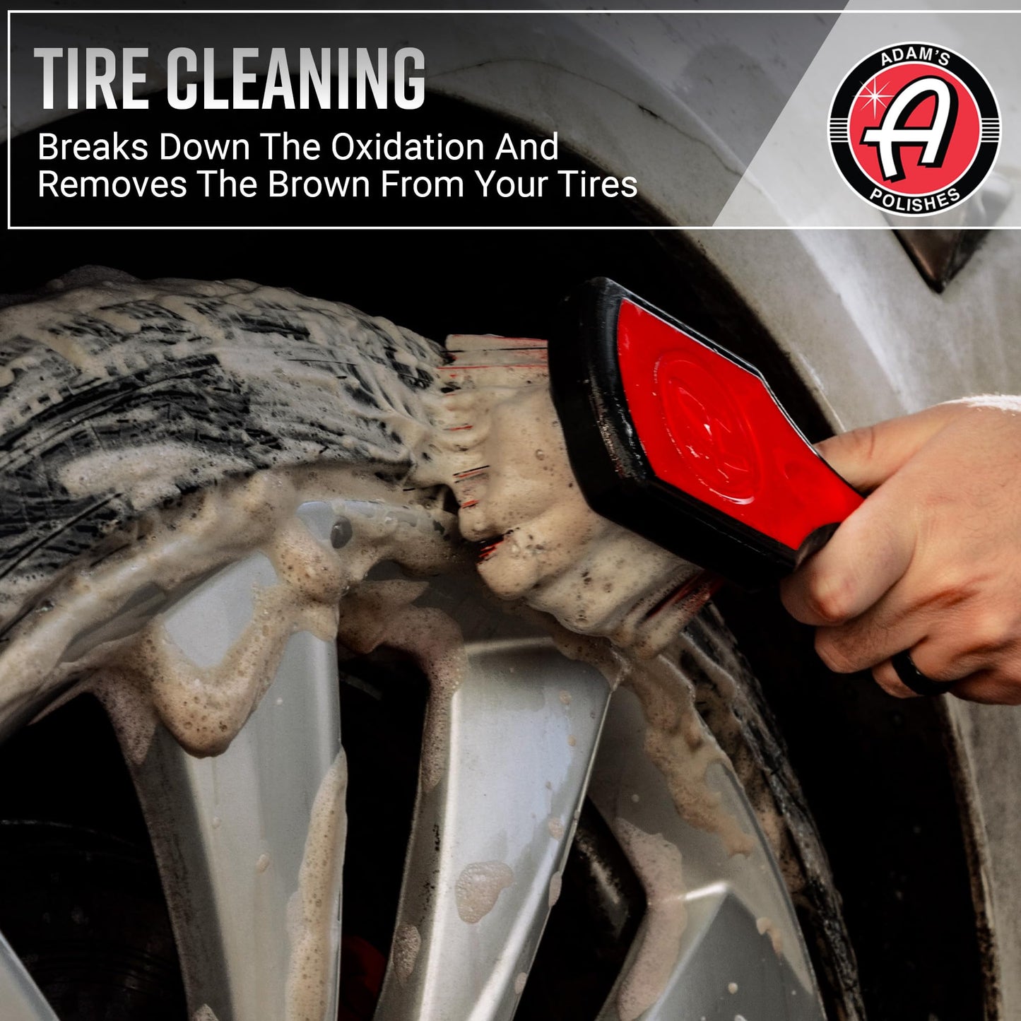 Adam's Polishes Wheel & Tire Cleaner Gallon - Professional All in One Tire & Wheel Car Wash Wheel Well Cleaning Spray for Car Detailing | Safe On Most Rim Finishes