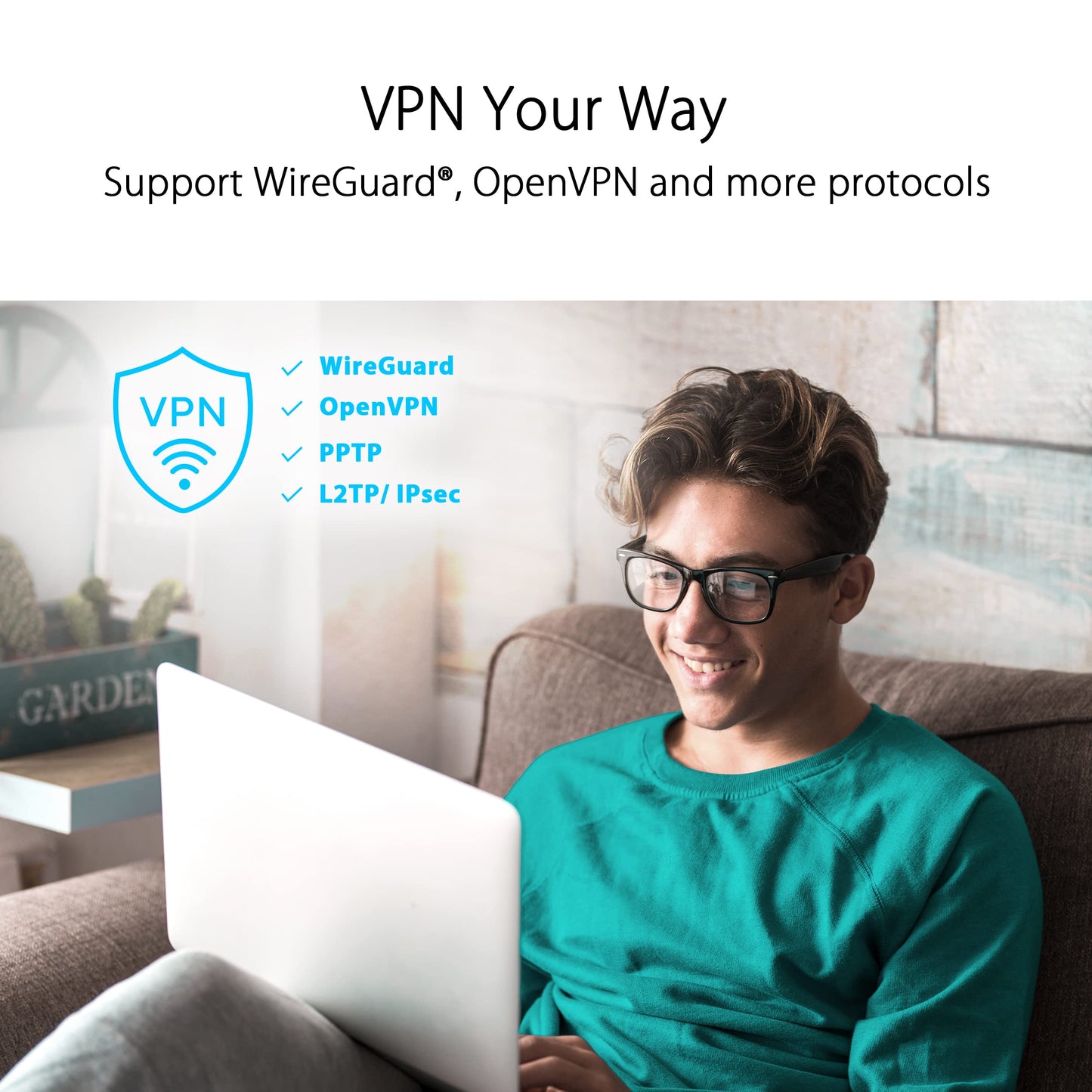 ASUS RT-AX86U Pro (AX5700) Dual Band WiFi 6 Extendable Gaming Router, 2.5G Port, Gaming Port, Mobile Game Mode, Port Forwarding, Subscription-free Network Security, VPN, AiMesh Compatible