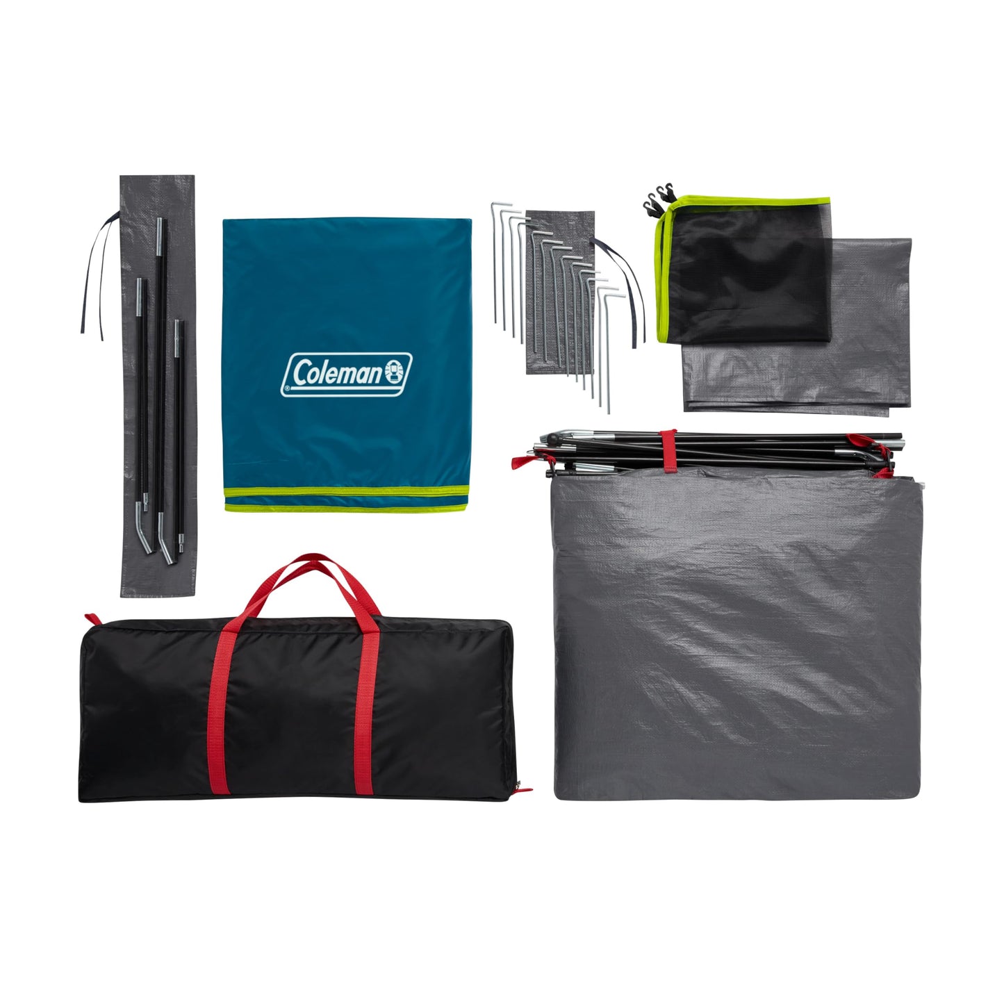 Coleman 4/6/8/10 Person Skydome Dark Room Tent with Rainfly, 5 Minute Setup, Blocks 90% of Sunlight, 20% More Headroom Than Traditional Tents