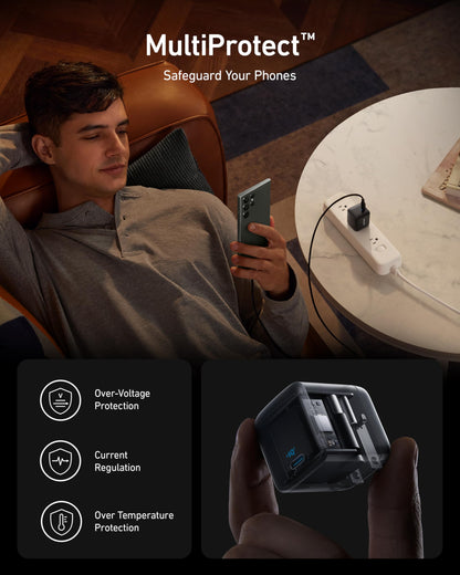 Anker 45W USB C Charger Block, Foldable PPS Fast Charger for iPhone 16/15 and More Series, Supports Super Fast Charging 2.0 for Galaxy S24 Ultra