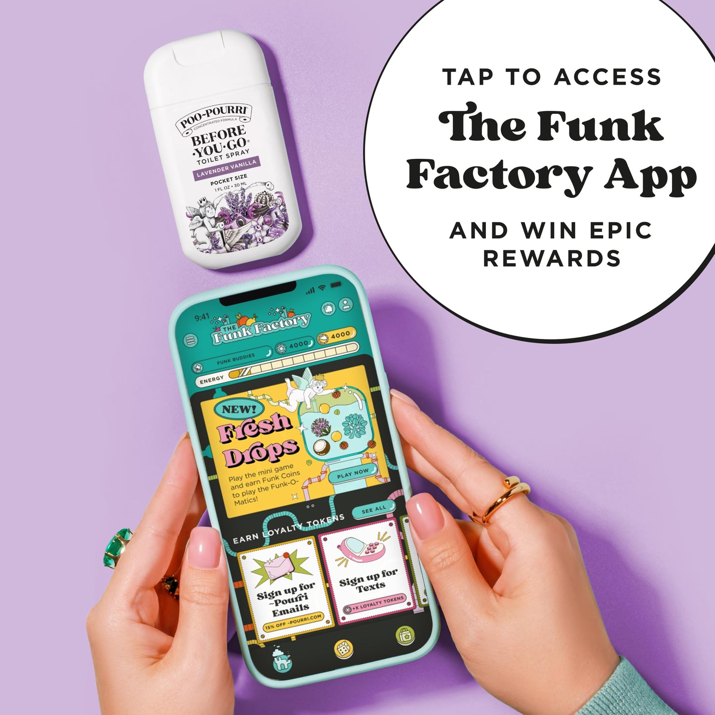 Poo-Pourri Before-You-Go Pocket Toilet Spray, Travel Essentials, Lavender Vanilla, 1 Fl Oz, Up to 50 Uses, On-The-Go Bathroom Odor Deodorizer with Essential Oils, TSA Approved Size