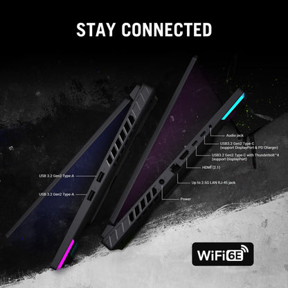 ASUS ROG Strix G16 Gaming Laptop, 165Hz Display, NVIDIA® GeForce RTX™ 4060, Intel Core i7-13650HX, 16GB DDR5, 1TB PCIe Gen4 SSD, Wi-Fi 6E, Windows 11, G614JV-AS74