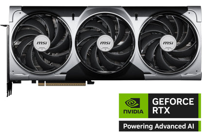 MSI Gaming RTX 5090 32G Ventus 3X OC Graphics Card (32GB GDDR7, 512-bit, Extreme Performance: 2452 MHz, DisplayPort x3 2.1a, HDMI 2.1b, NVIDIA Blackwell Architecture)