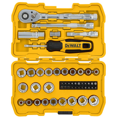 DEWALT Mechanics Tool Set, 3/8" Drive, 50 Piece (DWMT45423)