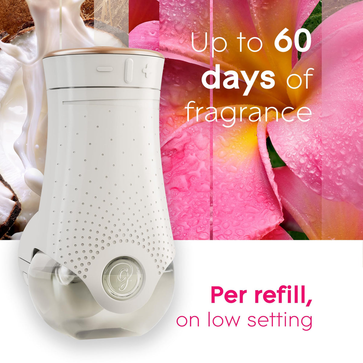 Glade PlugIns Refills Air Freshener, Scented and Essential Oils for Home and Bathroom, Exotic Tropical Blossoms, 6.7 Fl Oz, 10 Count (Packaging May Vary)