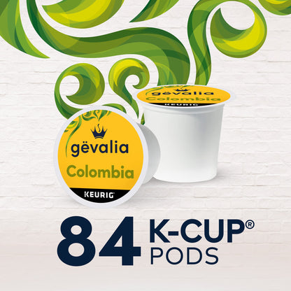 Gevalia Colombia K-Cup Coffee Pods, for a Keto and Low Carb Lifestyle, 84 ct Box