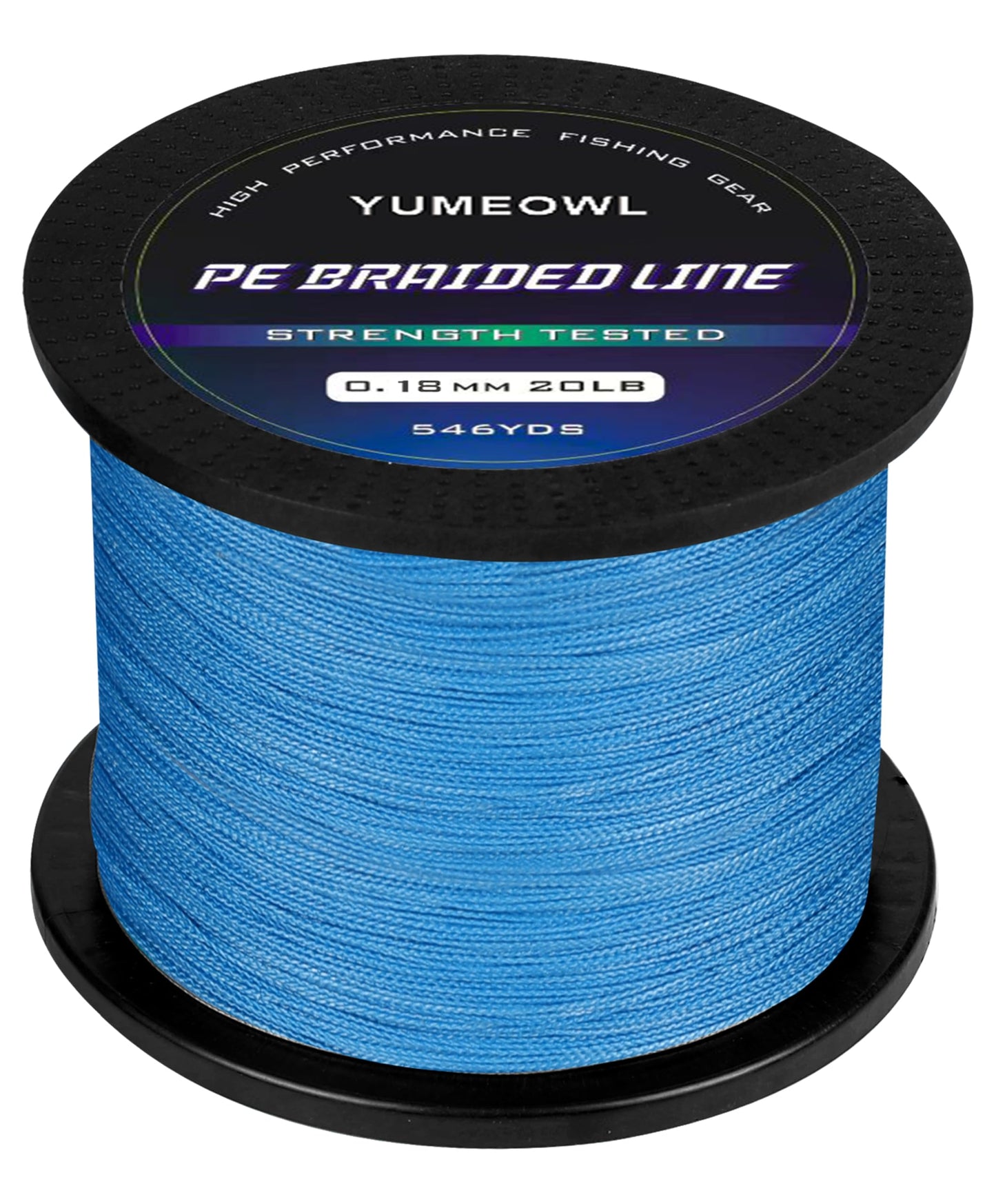 YUMEOWL Fishing Line, No Stretch-Super Strong-Abrasion Resistant-Braided Line, 4 Strand, Ocean Blue, 164YDS, 4LB, 0.05MM