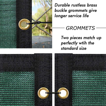 UPGRADE Privacy Fence Screen 4'x5' Dark Green Outdoor 90% Visibility Blockage 170 GSM Mesh Shade Cover Panels for Backyard,Balcony,Home Decoration with Zip Ties,Customized Avaliable