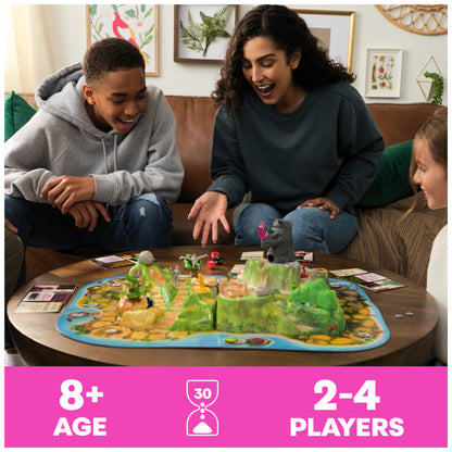 Spin Master Games, Jumanji Stampede, 3D Adventure Cooperative Board Game, for Fans of The Jumanji Movies, Face Off Against Jungle Emergencies, 2-4 Players, for Ages 8 & Up