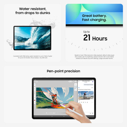 SAMSUNG Galaxy Tab S10 FE+ 13.1” 256GB WiFi Android Tablet, Large Display, Long Battery Life, Powerful Processor, S Pen, Expandable Storage, US Version, 2025, 2 Yr Manufacturer Warranty, Gray