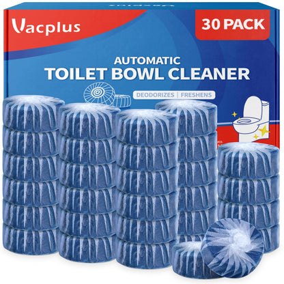 Vacplus Automatic Toilet Bowl Cleaner Tablets, Bathroom Toilet Tank Cleaner (30 PACK), VA-T165
