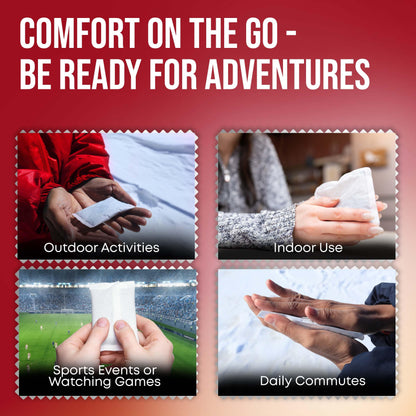 Hand Warmers - Long-Lasting, Safe, Natural, Odorless Air-Activated Warmers - Up to 10 Hours of Heat - 5 Pairs
