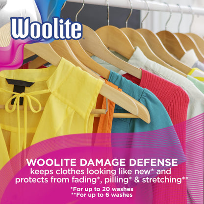 Woolite Damage Defense Liquid Laundry Detergent, Light Fresh Scent, 33 Loads, 50 Fl Oz