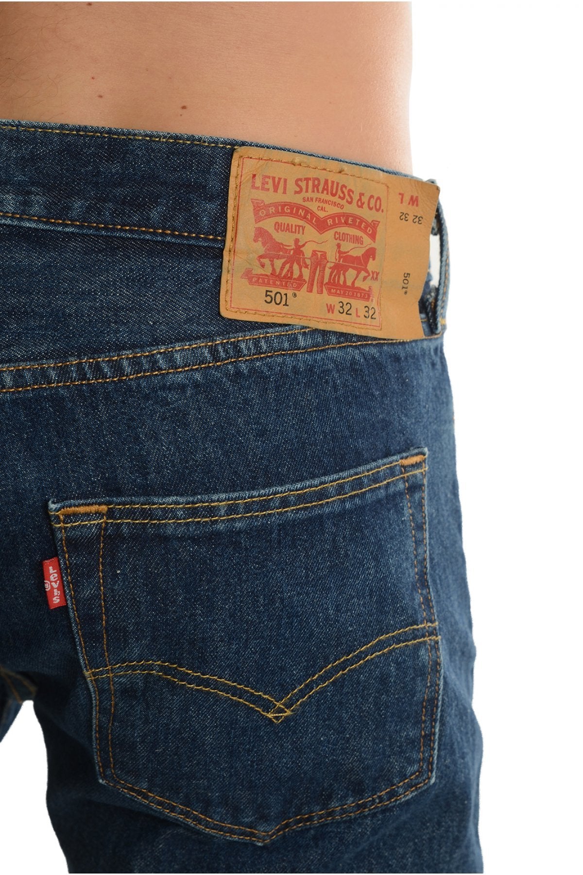 Levi's Men's 501 Original Fit Jeans (Also Available in Big & Tall), Dark Stonewash, 34W x 32L