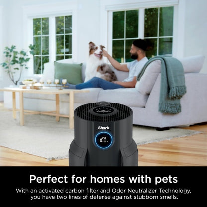 Shark Air Purifiers for Home Large Room with NeverChange Air Filter, 5 Year HEPA Filter, Covers 650 Sq. ft, Odor Neutralizer and Clean Sense Technology, Removes 99.98% of Dust & Allergens, HP152