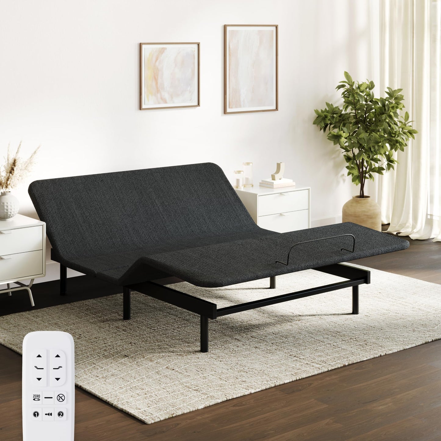 Adjustable Comfort Classic Adjustable Base - Queen - Head & Foot Incline - Wireless Remote with Memory - Easy Set Up - Zero Clearance - Zero Gravity - Durable Frame
