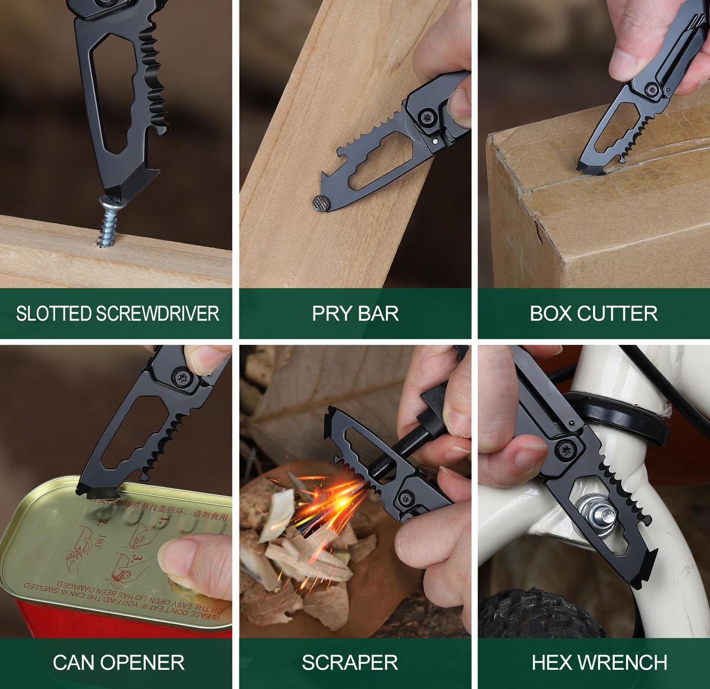 Fathers Day Dad Gifts - Gifts for Dad, Fathers Day Dads Gift from Daughter, Son, Wife - Dads Birthday Gift, Christmas Dad's Presents for Husband, Stepdad, Men - Keychain Presents, Portable Tool