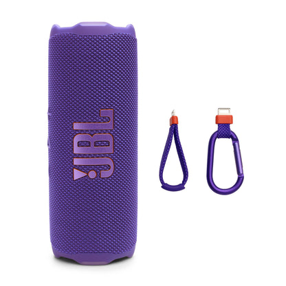 JBL Flip 7 - Portable Waterproof and Drop-Proof Speaker, Bold JBL Pro Sound with AI Sound Boost, 16Hrs of Playtime, and PushLock System with Interchangeable Accessories (Purple)